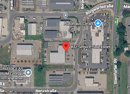 Standortkarte von Kfz-Service Stricksner in Gronau